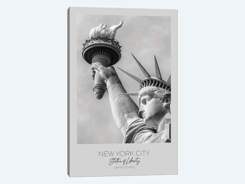 In Focus: New York City Statue Of Liberty In Detail by Melanie Viola 1-piece Art Print