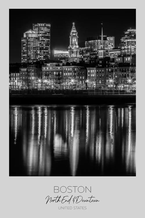 In Focus: Boston Evening Skyline Of North End