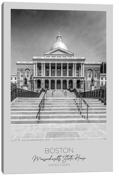 In Focus: Boston Massachusetts State House Canvas Art Print - Boston Art