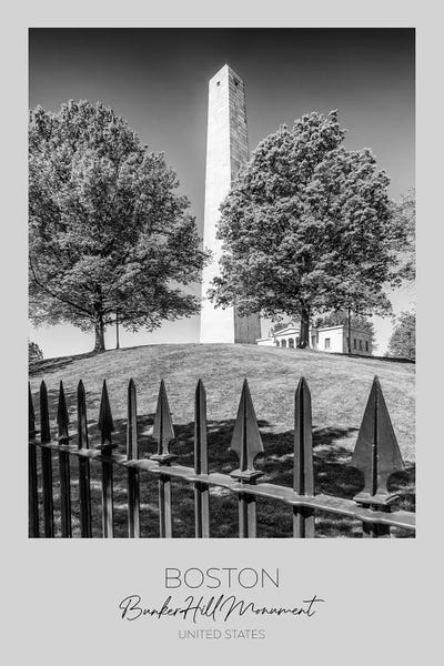 In Focus: Boston Bunker Hill Monument by Melanie Viola art print
