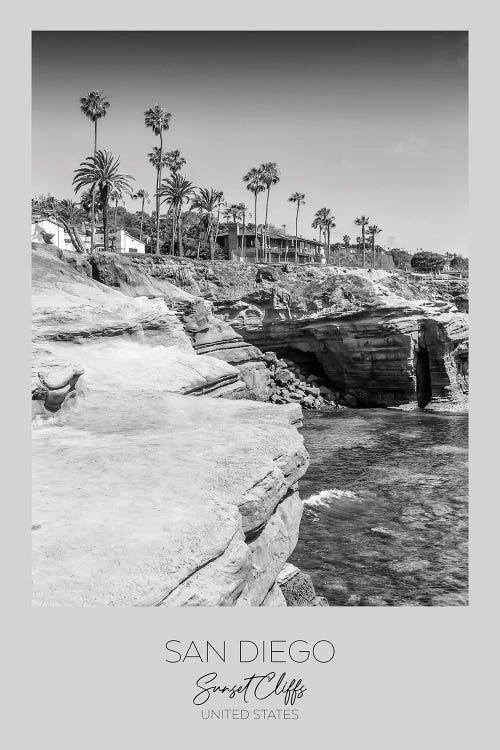 In Focus: San Diego Sunset Cliffs by Melanie Viola wall art