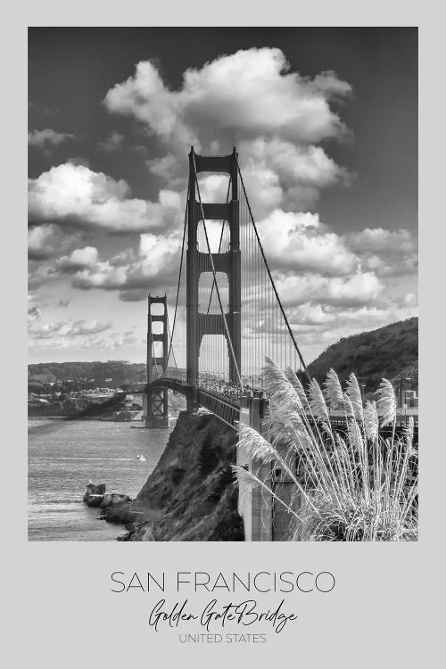 In Focus: San Francisco Golden Gate Bridge by Melanie Viola wall art