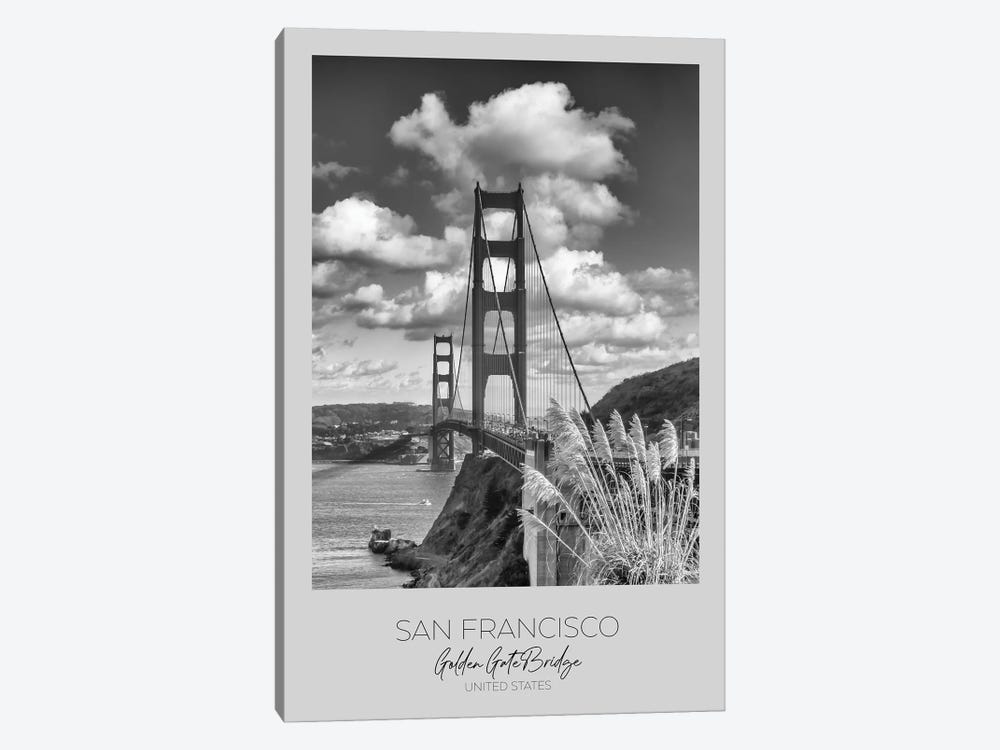 In Focus: San Francisco Golden Gate Bridge by Melanie Viola 1-piece Canvas Print