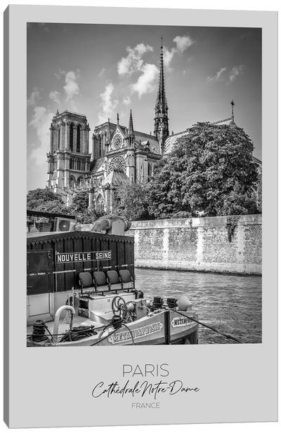 In Focus: Paris Cathedral Notre-Dame Canvas Art Print - Notre Dame Cathedral