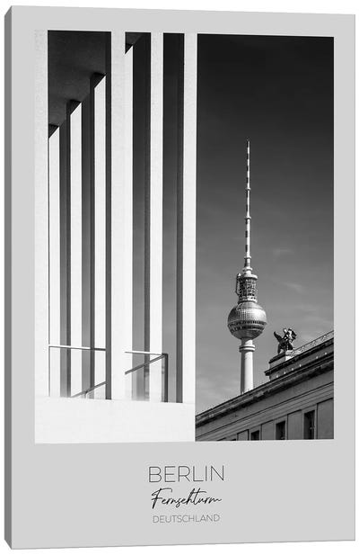 In Focus: Berlin Television Tower & Museum Island Canvas Art Print - Berlin Art