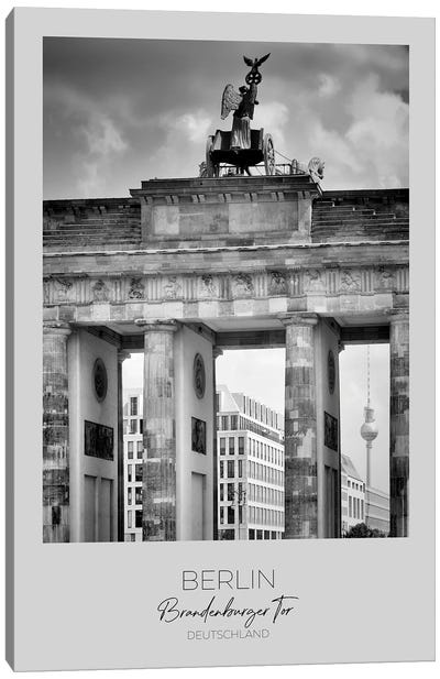 In Focus: Berlin Brandenburg Gate Canvas Art Print - Berlin Art