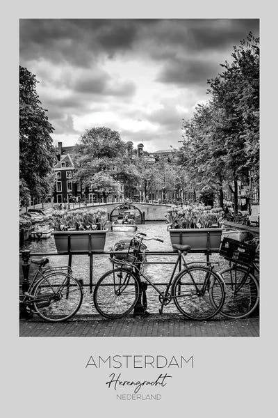 Bicycles: In Focus: Amsterdam Herengracht by Melanie Viola