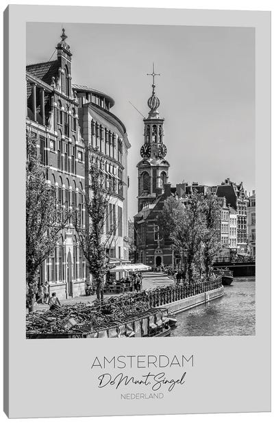 In Focus: Amsterdam De Munt Canvas Art Print - Amsterdam Art