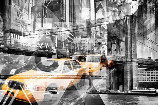 Color Pop Photography: New York City Geometric Mix No. 9 Colorkey by Melanie Viola