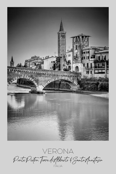 Veneto: In Focus: Verona Ponte Pietra, Torre Di Alberto & Santa Anastasia by Melanie Viola