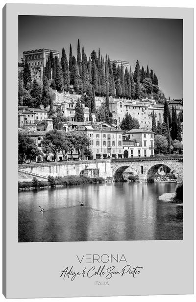 In Focus: Verona Adige And San Pietro Hill Canvas Art Print