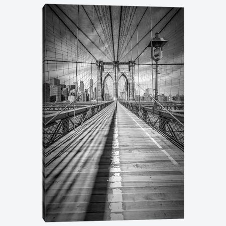New York City Brooklyn Bridge Canvas Print #MEV84} by Melanie Viola Art Print