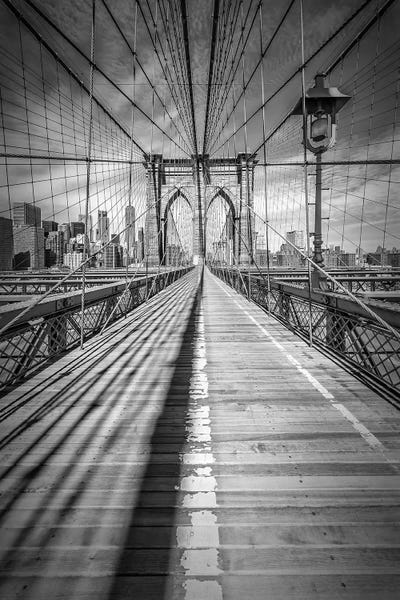 Brooklyn: New York City Brooklyn Bridge I by Melanie Viola