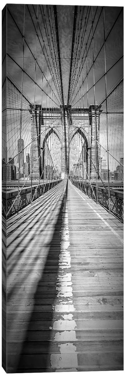 New York City Brooklyn Bridge Canvas Art Print - Famous Bridges
