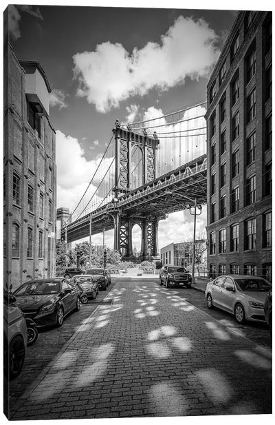 New York City Manhattan Bridge Canvas Art Print - Brooklyn Bridge