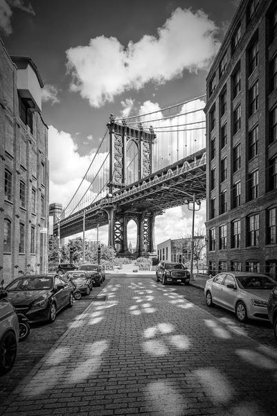 Famous Bridges: New York City Manhattan Bridge I by Melanie Viola