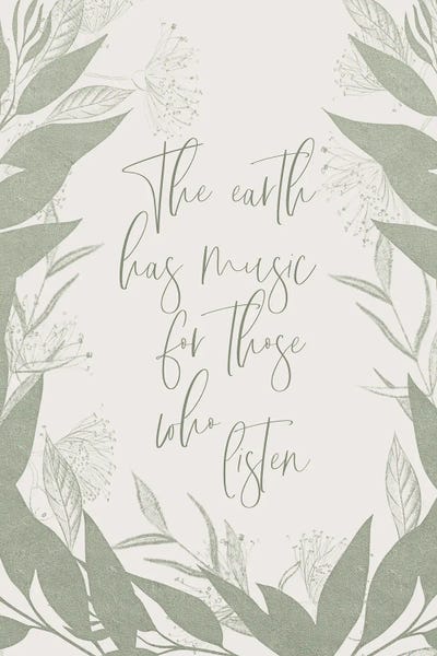 Wisdom: The Earth Has Music For Those Who Listen by Melanie Viola