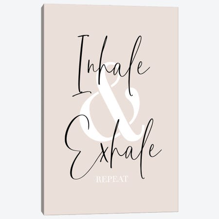 Inhale And Exhale - Repeat Canvas Print #MEV895} by Melanie Viola Canvas Wall Art