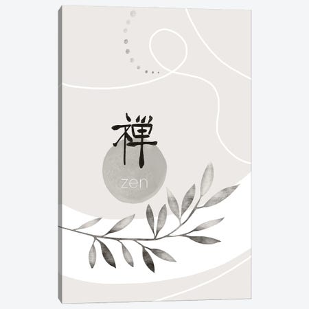 Zen - Japandi Style Canvas Print #MEV902} by Melanie Viola Art Print