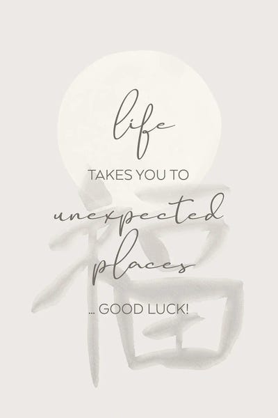 Good Luck - Japandi Style by Melanie Viola canvas print