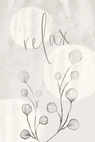 Relax - Japandi Style by Melanie Viola metal wall art
