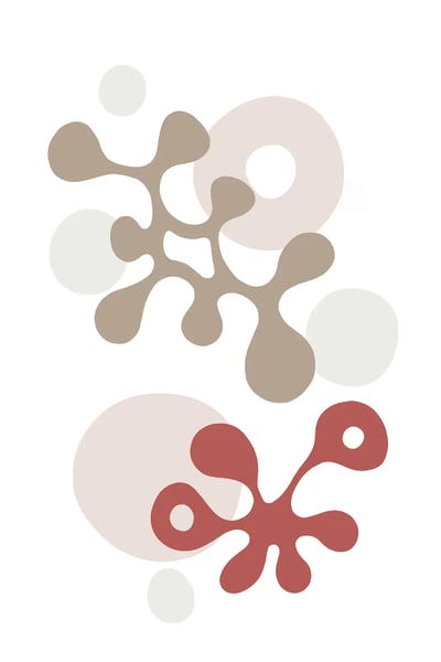 Twisted Beats III - Corals by Melanie Viola canvas print