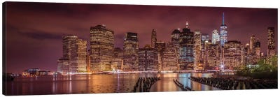 New York City Nightly Impressions Canvas Art Print - Melanie Viola