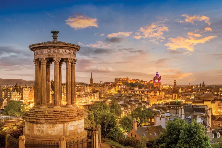 Magical Sunset Over Edinburgh