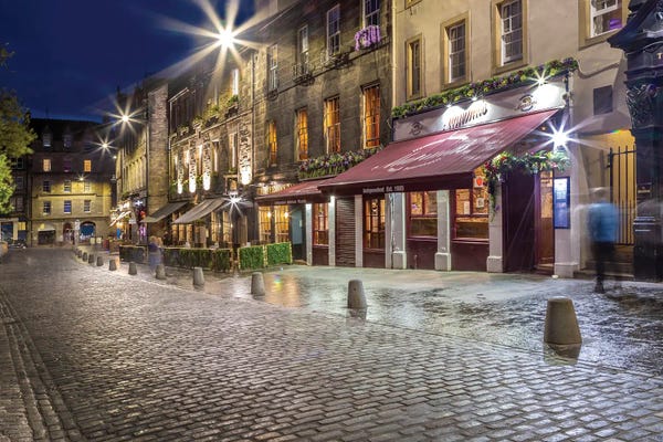 Scotland: Edinburgh Grassmarket In The Evening by Melanie Viola