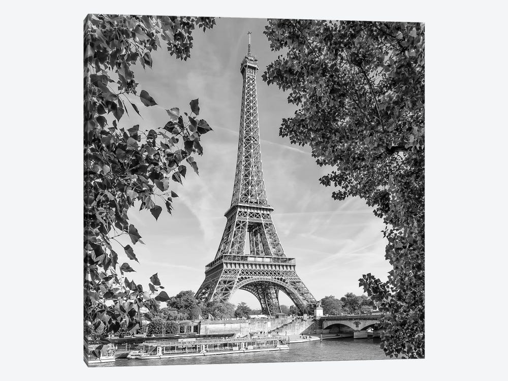 Paris Eiffel Tower & River Seine by Melanie Viola 1-piece Canvas Wall Art
