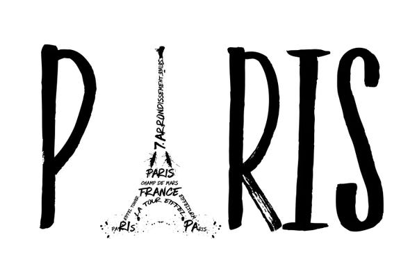 Towers: Paris Typography by Melanie Viola