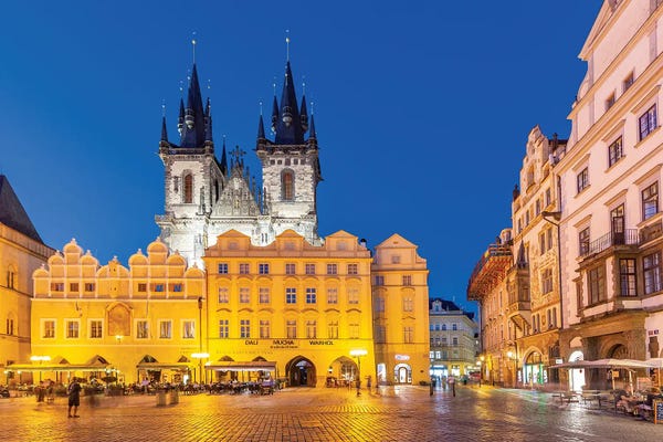Týn Church And Old Town Square In Prague