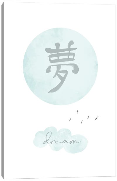 Turquoise Dream - Japandi Style Canvas Art Print - Melanie Viola
