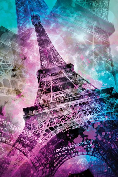 Paris Photography: Pop Art Eiffel Tower by Melanie Viola