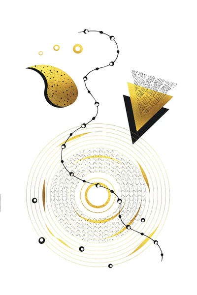 Graphic Art Within The Wheel Of Time by Melanie Viola metal wall art