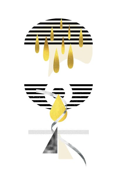 Graphic Art Precious Rain by Melanie Viola canvas print