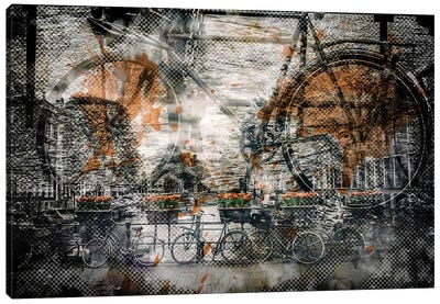Amsterdam Bicycles Canvas Art Print - Melanie Viola