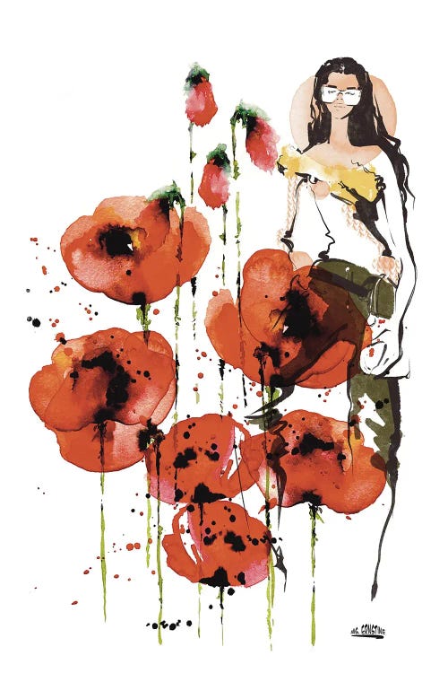 A Girl Who Loves Red Poppies