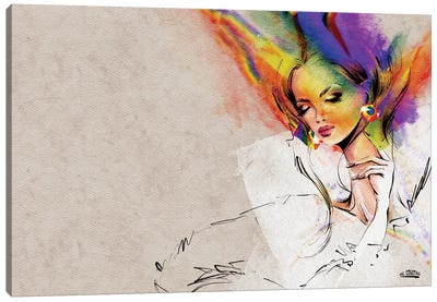 The Rainbow Girl Canvas Art Print - Marina Ernst