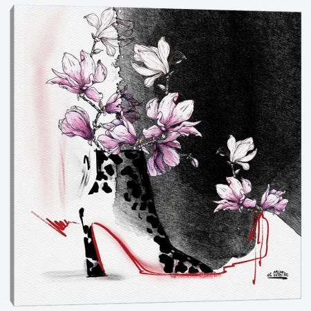 The Spring Bootie Canvas Print #MEX51} by Marina Ernst Canvas Art Print
