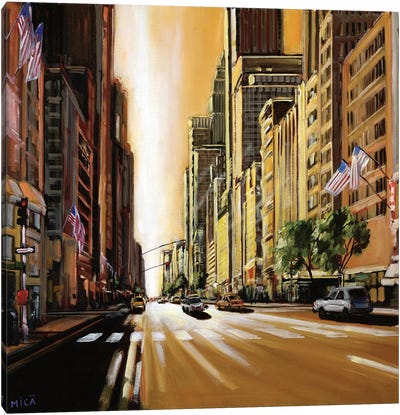 Light of Manhattan Canvas Art Print