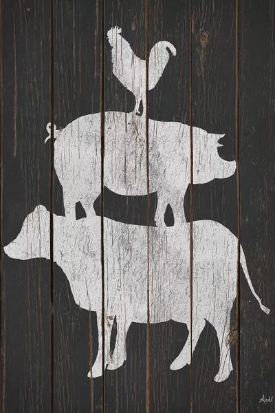 Chickens & Roosters: Farm Stack by Andi Metz