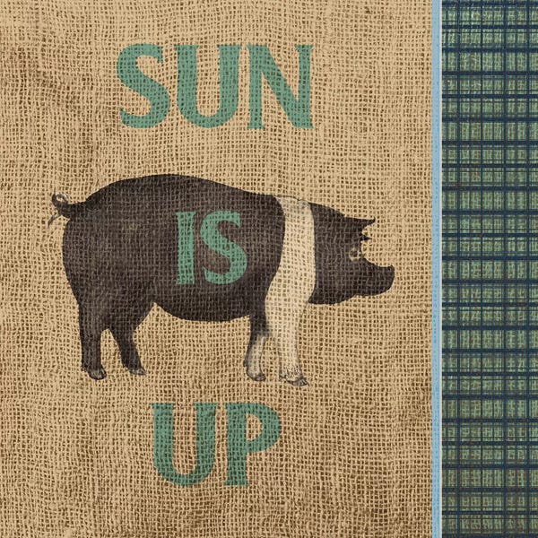 Pigs: Rise & Shine Farm Fresh I by Andi Metz