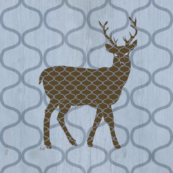 Reindeer: Rustic Nature I by Andi Metz