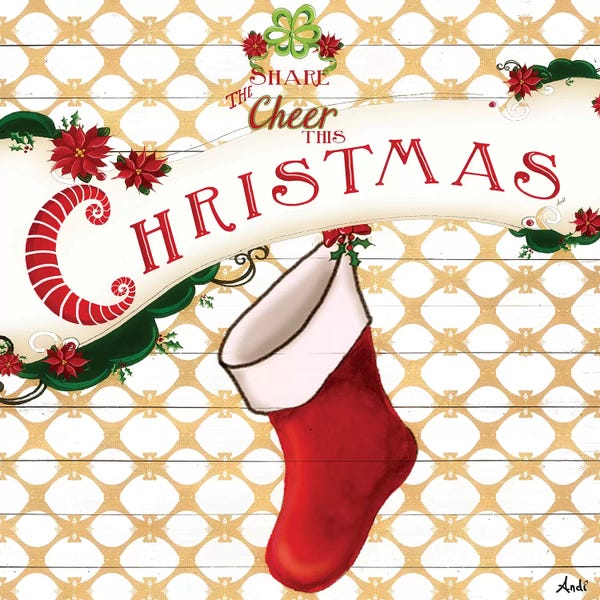 Gold Christmas Cheer I