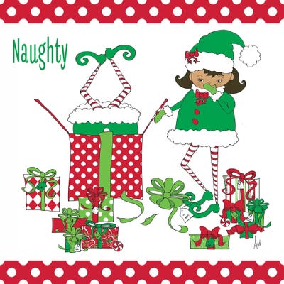 Naughty Elves by Andi Metz multi panel art
