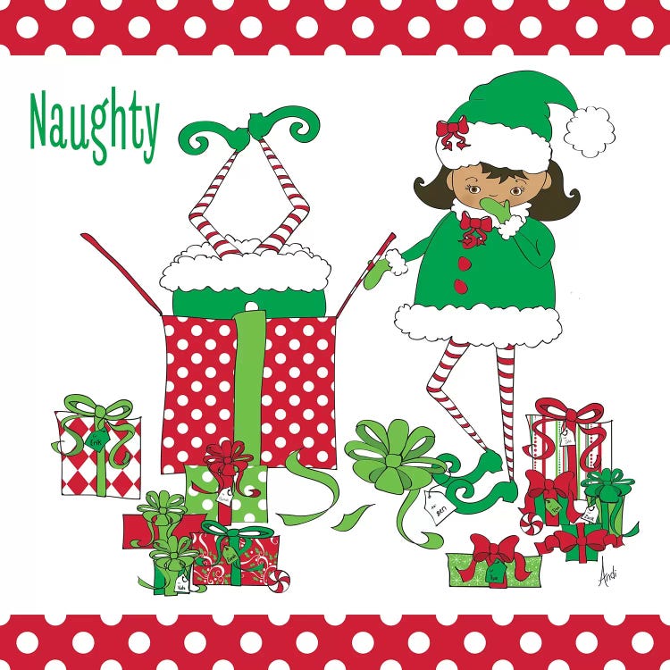 Naughty Elves by Andi Metz wall art
