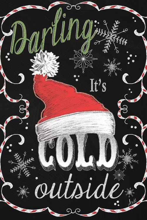 Snow Chalk Art I by Andi Metz wall art