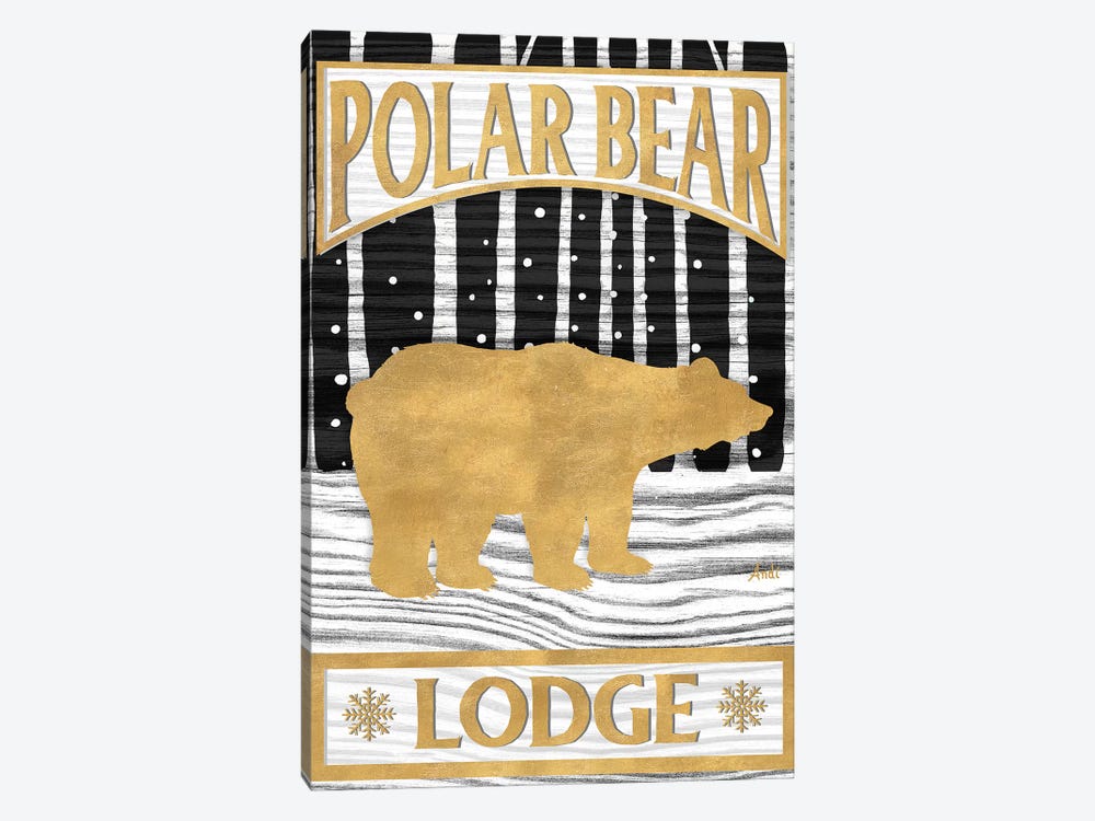 Winter Lodge Sign I by Andi Metz 1-piece Canvas Wall Art