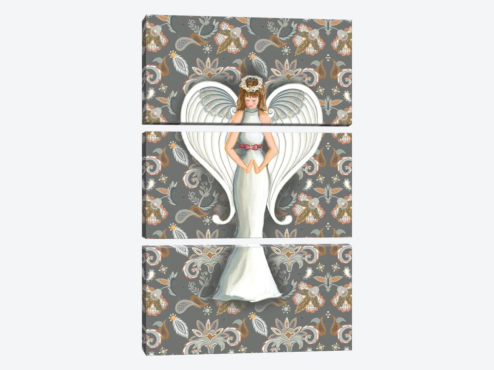 Wonderland Angel I by Andi Metz 3-piece Canvas Artwork